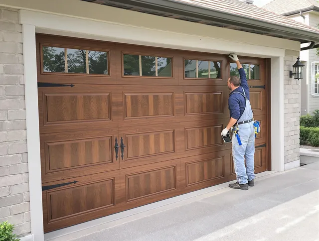 Custom garage door showcase by Port Wentworth Garage Door Repair in Port Wentworth