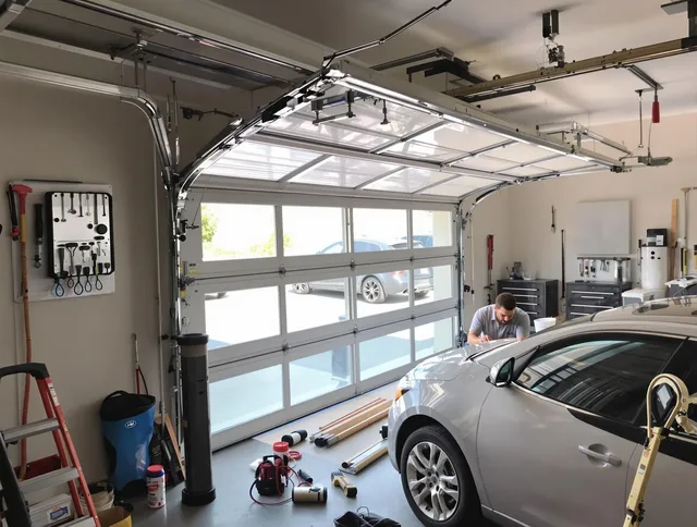 Garage door noise reduction service by Port Wentworth Garage Door Repair in Port Wentworth