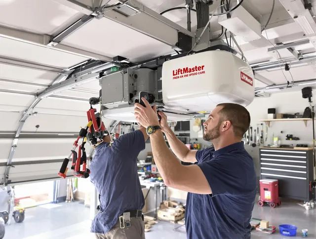 Port Wentworth Garage Door Repair technician performing advanced diagnostics on garage opener in Port Wentworth
