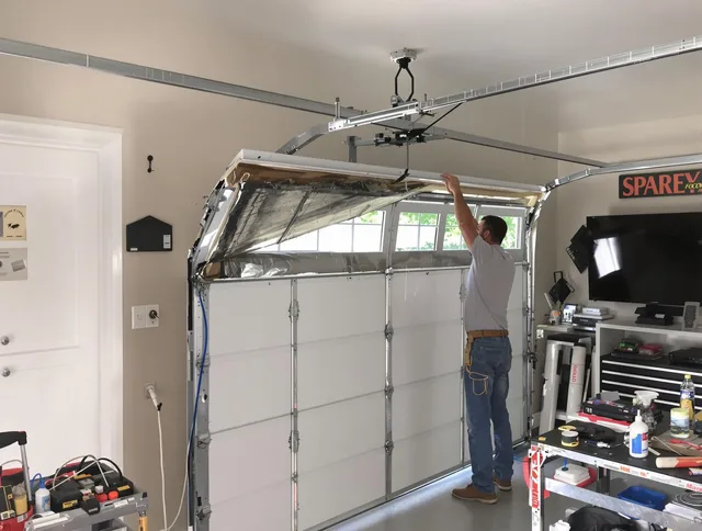 Garage door section replacement by Port Wentworth Garage Door Repair in Port Wentworth